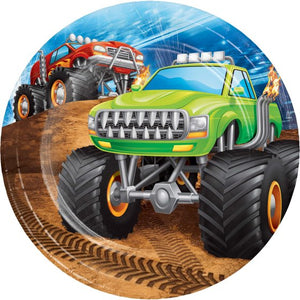 Monster Truck Lunch NPC Paper Plates 17cm 8pk