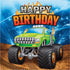 Monster Truck Rally Happy Birthday Luncheon Napkin 16.5cm x 16.5cm 16pk
