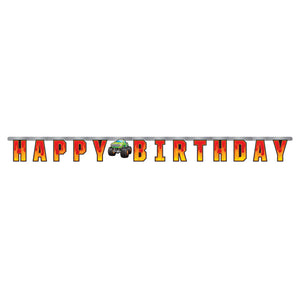 Monster Truck Rally Jointed Banner Lg 294cm x 17cm Each