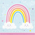 Happy Rainbow Luncheon Napkin 16.5cm x 16.5cm 16pk
