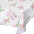 Butterfly Shimmer Tablecover Paper 137cm X 259cm Each