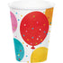 Confetti Balloons Paper Cups 266ml 8pk