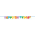 Bubbly Birthday Letter Banner 15cm x 208cm Each