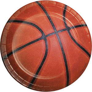 Basketball Lunch NPC Paper Plates 17cm 8pk