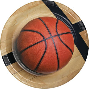 Basketball Dinner NPC Paper Plates 23cm 8pk