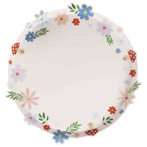 Fairy Garden Shaped NPC Paper Plates 25cm 8pk