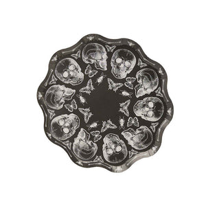 Creepy Chic Skull NPC Paper Plate 23cm 8pk