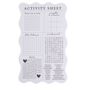 Midsummer Mr & Mrs Activity Sheet 10cm x 17.5cm 10pk