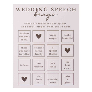 Midsummer Mr & Mrs Bingo Cards 13cm x 16.5cm 12pk