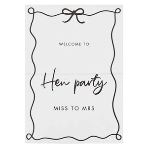She's Tying the Knot Welcome Sign 42cm x 59cm Each