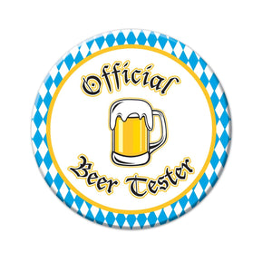 Badges, Sash & Rosettes Official Beer Tester Button