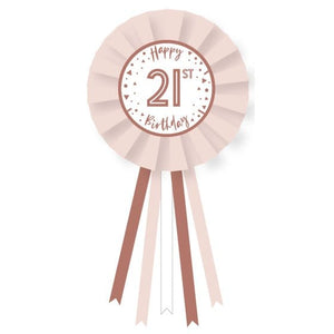 Badges, Sash & Rosettes Rose Gold Add-An-Age Rosette Each