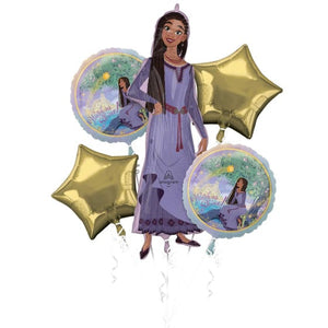 Balloon - Airwalkers & Bouquets Disney Wish Balloon Bouquet 5pk
