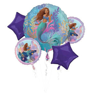 Balloon - Airwalkers & Bouquets The Little Mermaid Balloon Bouquet 5pk