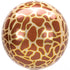 Giraffe Print Orbz Foil Balloons 38cm x 40cm  Each