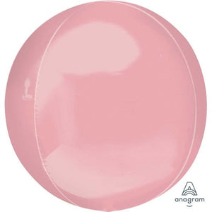 Balloon - Bubble, Orbz & Cubez Pastel Pink Orbz Balloon 38cm x 40cm Each