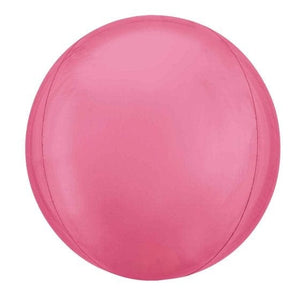 Balloon - Bubble, Orbz & Cubez Vibrant Pink Orbz Balloon 40cm Each