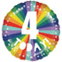 4 Today Rainbow Foil Balloon 45cm Each