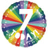 7 Today Rainbow Foil Balloon 45cm Each