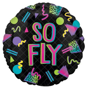 Balloon - Foil 90s Party So Fly Foil Balloon 45cm Each