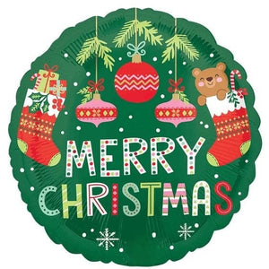 Balloon - Foil Beary Christmas Foil Balloon 45cm Each