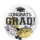 Balloon - Foil Congrats Grad Black, Silver & Gold Insiders Foil Balloon 50.8cm Each