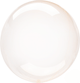 Balloon - Foil Crystal Clearz Orange Round Stretchy Balloon 50cm Each