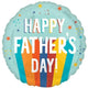 Balloon - Foil Father's Day Playful Stripes Foil Balloon 45cm Each