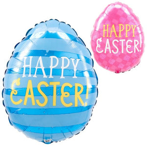 Balloon - Foil Funny Bunny Egg Standard Shape Foil Balloon 40cm x 30cm Each