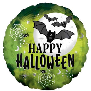 Balloon - Foil Glow Batty Foil Balloon 45cm Each