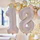 Balloon - Foil Gold Party 18 Milestone Balloons 66cm Each