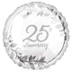 Balloon - Foil Happy 25th Anniversary Foil Balloon 45cm Each