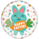 Balloon - Foil Happy Easter Cute Bunnies Printed Clearz Stretchy Balloon Each