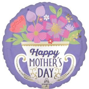 Balloon - Foil Happy Mother's Day Satin Trophy Foil Balloon 45cm Each