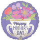 Balloon - Foil Happy Mother's Day Satin Trophy Foil Balloon 45cm Each