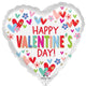 Balloon - Foil Hearts & Daisies Foil Balloon 45cm Each