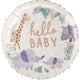 Balloon - Foil Hello Baby Soft Jungle Baby Foil Balloon 45cm Each