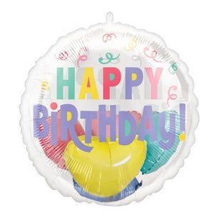 Balloon - Foil Insiders Pastel Confetti Birthday Foil Balloon 50cm Each