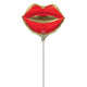 Balloon - Foil Kiss Lips Mini Shape Foil Balloon 35cm Each