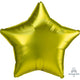 Balloon - Foil Lemon Star Satin Luxe Foil Balloon 45cm Each