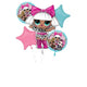 Balloon - Foil LOL Surprise Glam Foil Balloon Bouquet 5pk