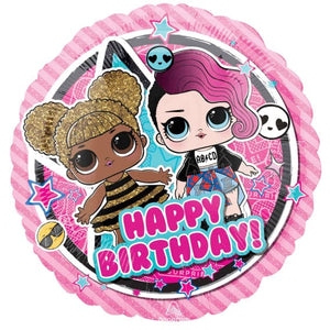 Balloon - Foil LOL Surprise Happy Birthday Foil Balloon 45cm Each