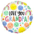 Love You Grandpa Foil Balloon 45cm Each