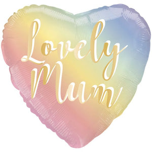 Balloon - Foil Lovely Mum Ombre Foil Balloon 45cm Each