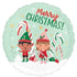 Merry Christmas Elves Foil Balloon 45cm Each