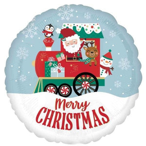 Balloon - Foil North Pole Express Foil Balloon 45cm Each