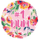 Balloon - Foil Number 1 Mum Foil Balloon 45cm Each