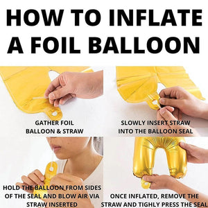 Balloon - Foil Phrases Freestyle Phrases Party Silver Foil Balloon 93cm x 40cm Each