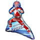 Balloon - Foil Power Rangers Red Ranger SuperShape Foil Balloon 63cm x 68cm Each