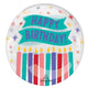 Balloon - Foil Printed Clearz Happy Birthday Candles Stretchy Foil Balloon 45cm Each